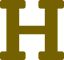 The letter H