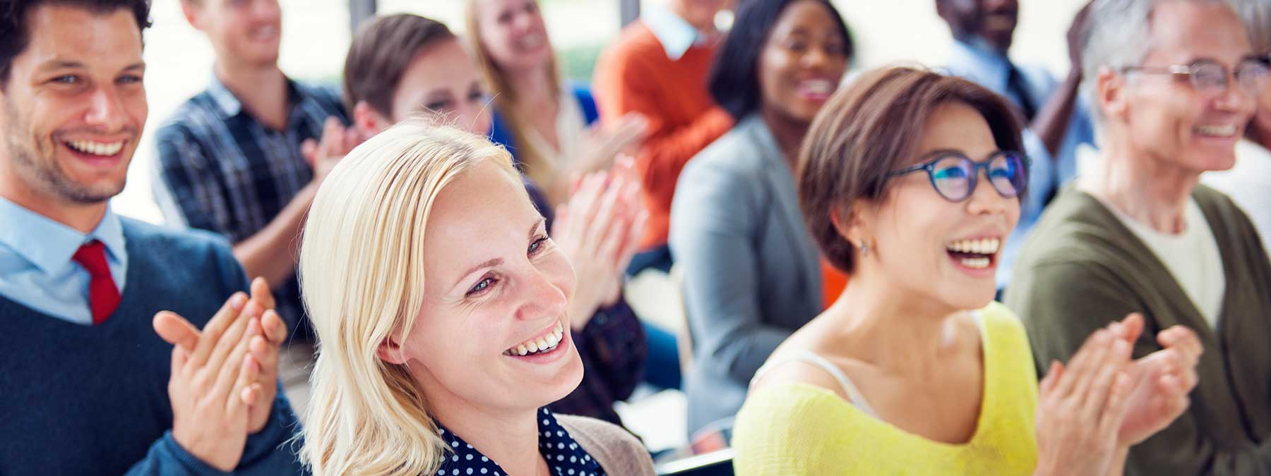 People at hearing seminar