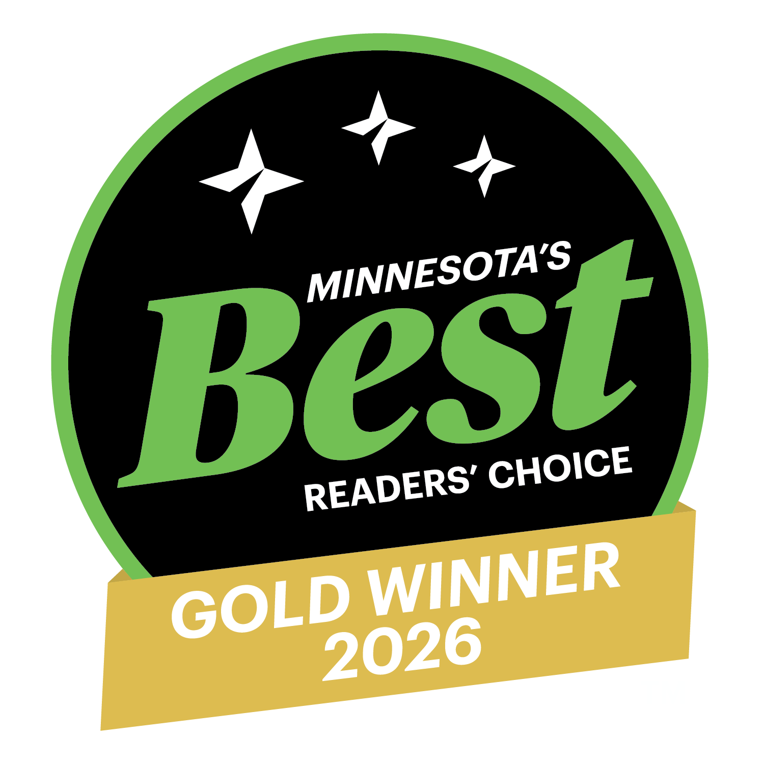 Voted Minnesota's Best 2026 Award Winner Logo
